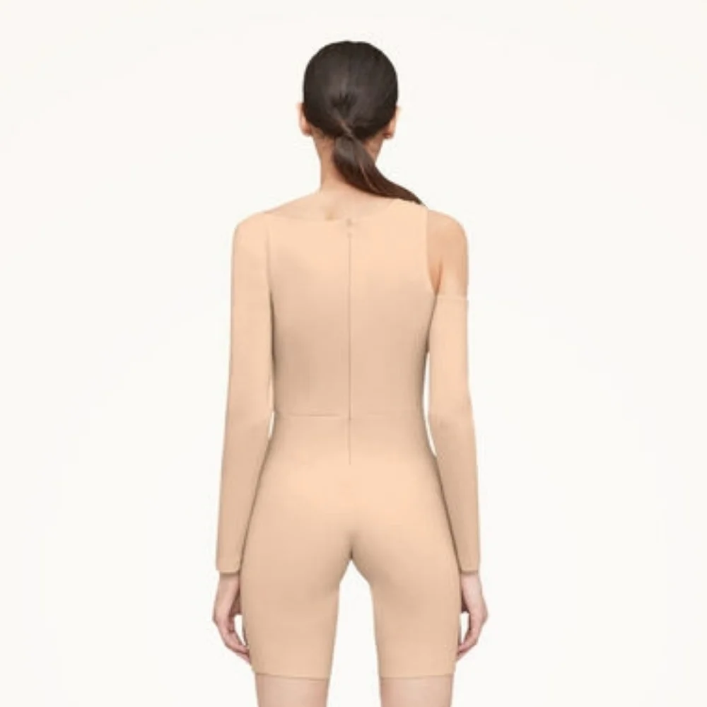 NWT Wolford Almond Warm Up‎ Cutout Fitted Jumpsuit Playsuit 40 US 10